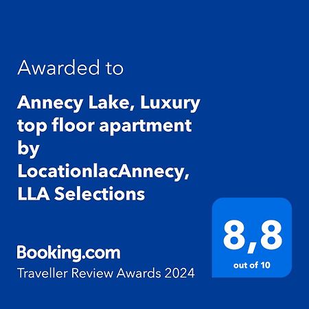 Annecy Lake, Luxury Top Floor Apartment - Lla Selections By Location Lac Анси Экстерьер фото